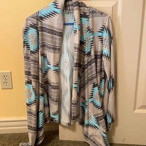 Large western cardigan